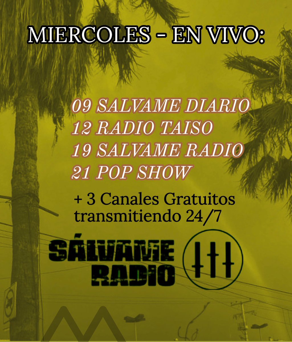 Miércoles en #SalvameRadio

#HagamosNuestraVoluntad