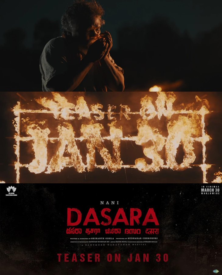 Digital_OTT's tweet photo. ✓ #Dasara Teaser From JAN 30 . 

Telugu • Tamil • Kannada • Malayalam • Hindi

#DasaraTeaser
#DasaraUpdate

#Nani #KeerthySuresh #Nani30 
#DasaraFromMar30

More Details
https://t.co/zprmZjyxQG

✓ Follow 👉 @Digital_OTT https://t.co/uIZLiJ07PB