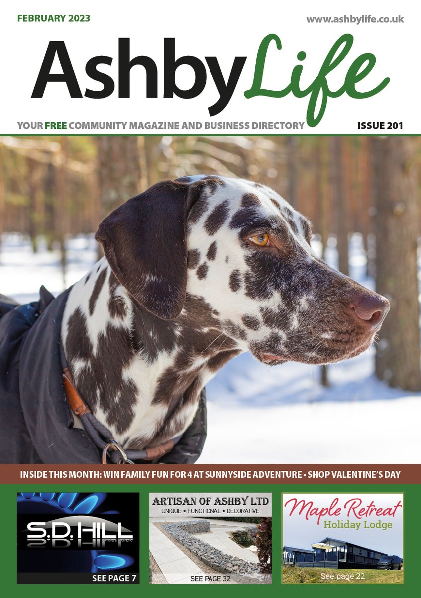 Our February magazines are out from this weekend!

Inside is this month's competition; our #shoplocal guide to Valentine's gifts; a look ahead at what's happening at the Venture Theatre this year &amp; 2 whole pages FULL of February events.

View it now at:
ashbylife.co.uk/magazines/