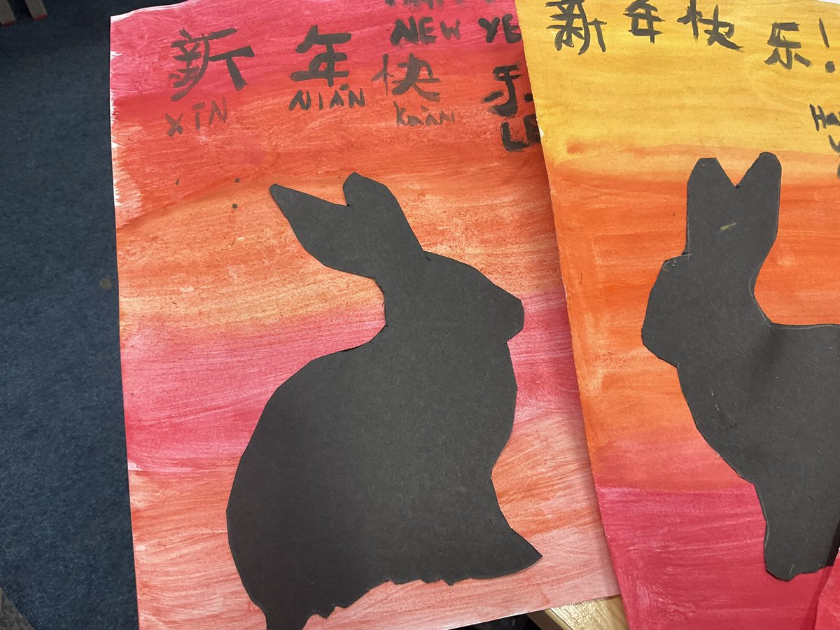 Zircon Class have been inspired to create some art work in celebration of the Year of the Rabbit, Chinese New Year.