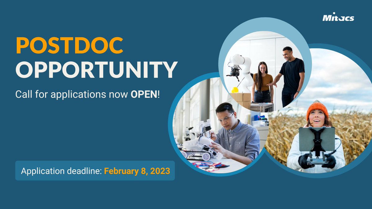 MitacsCanada's tweet photo. ❕ Only TWO WEEKS left to apply❕ The Mitacs Elevate call for proposals is OPEN — and enhanced #funding is now available in emerging industry sectors. https://t.co/waQ9F07Znj
#phdgraduates #postdoc #careergoals https://t.co/nWbwit29GQ