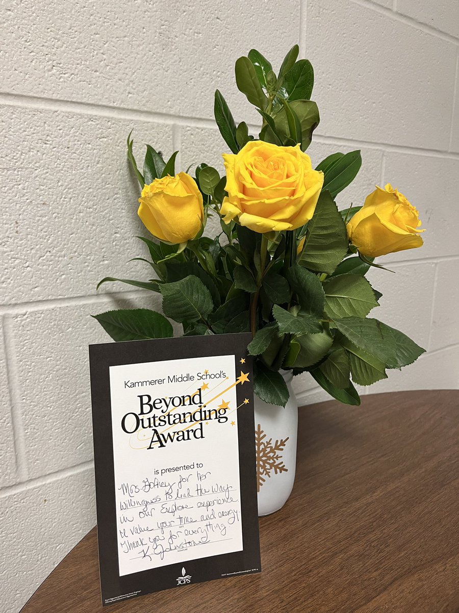 Thank you @explorekammerer for the beautiful surprise today! I am so blessed to get to do what I love every single day and help my students learn skills they can use not only in my class, but well beyond when they graduate middle school.