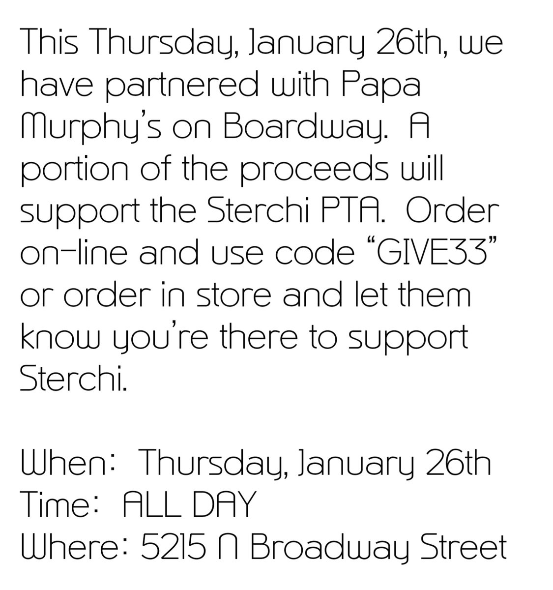 Sterchi Elementary School tweet media