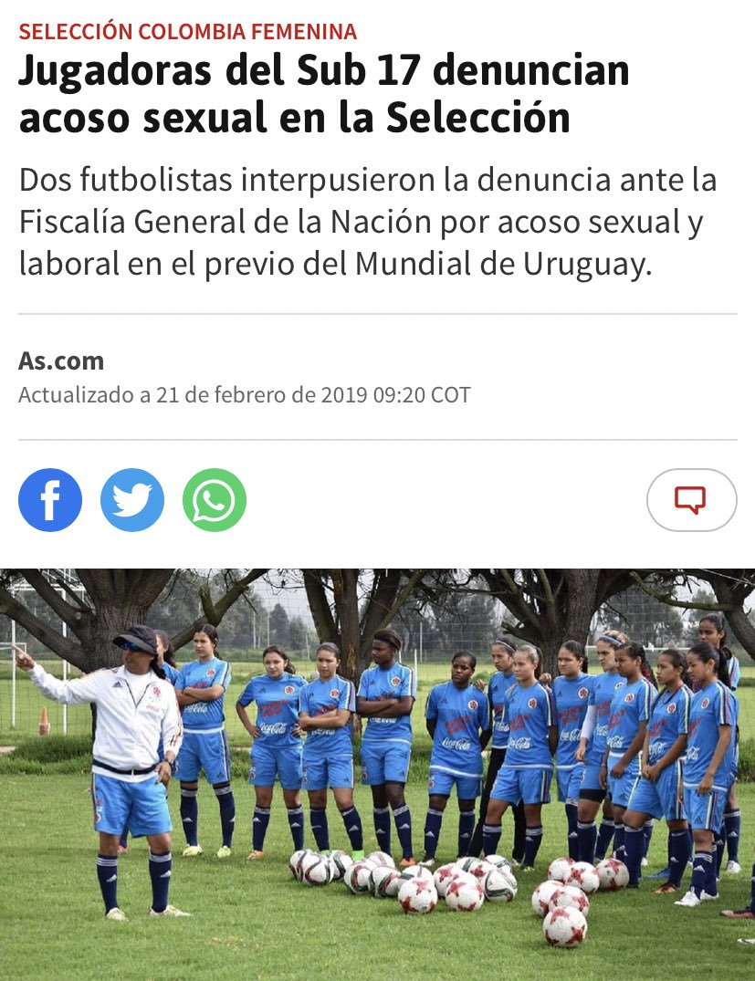gisselleapa's tweet photo. Tenemos en nuestras narices la peor forma de machismo y discriminación institucional: La Federacion Colombiana de Fútbol @FCF_Oficial y @Dimayor 

Allá los hombres q “dirigen” se ha burlado de todas las maneras posibles de las mujeres futbolistas. ¿En serio NADIE VA A HACER NADA? https://t.co/uAWX98FWVR