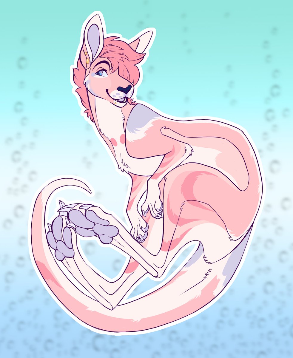 moonlitstorms's tweet photo. @AntonArcana Minute in her original canine form and her recent roo form!! https://t.co/YwtaR548cr