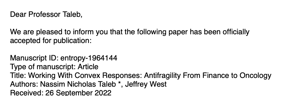 Nassim Nicholas Taleb on Twitter: "Today, got the same hour 2 emails