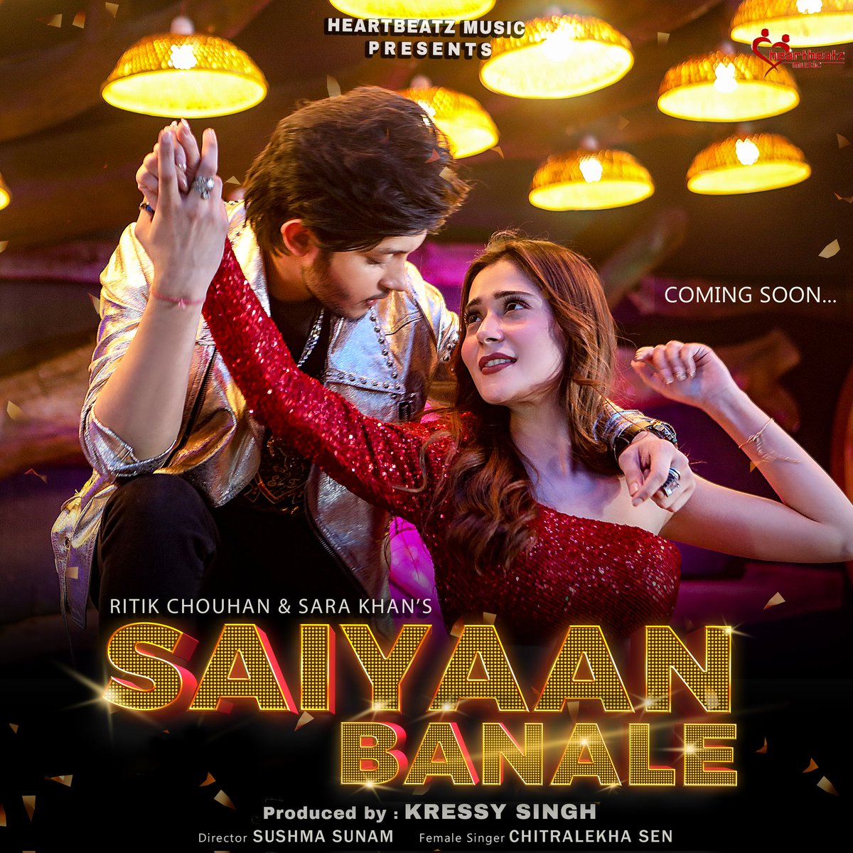 Get ready to make memories that will last a lifetime with this new wedding party song that's about to take the world by storm HeartBeatz Music presents 'Saiyaan Banale' Ft. Ritik Chouhan #RitikChouhan & Sara Khan @thessarakhan #ComingSoon #SaiyaanBanale #PartySong #SaraKhan