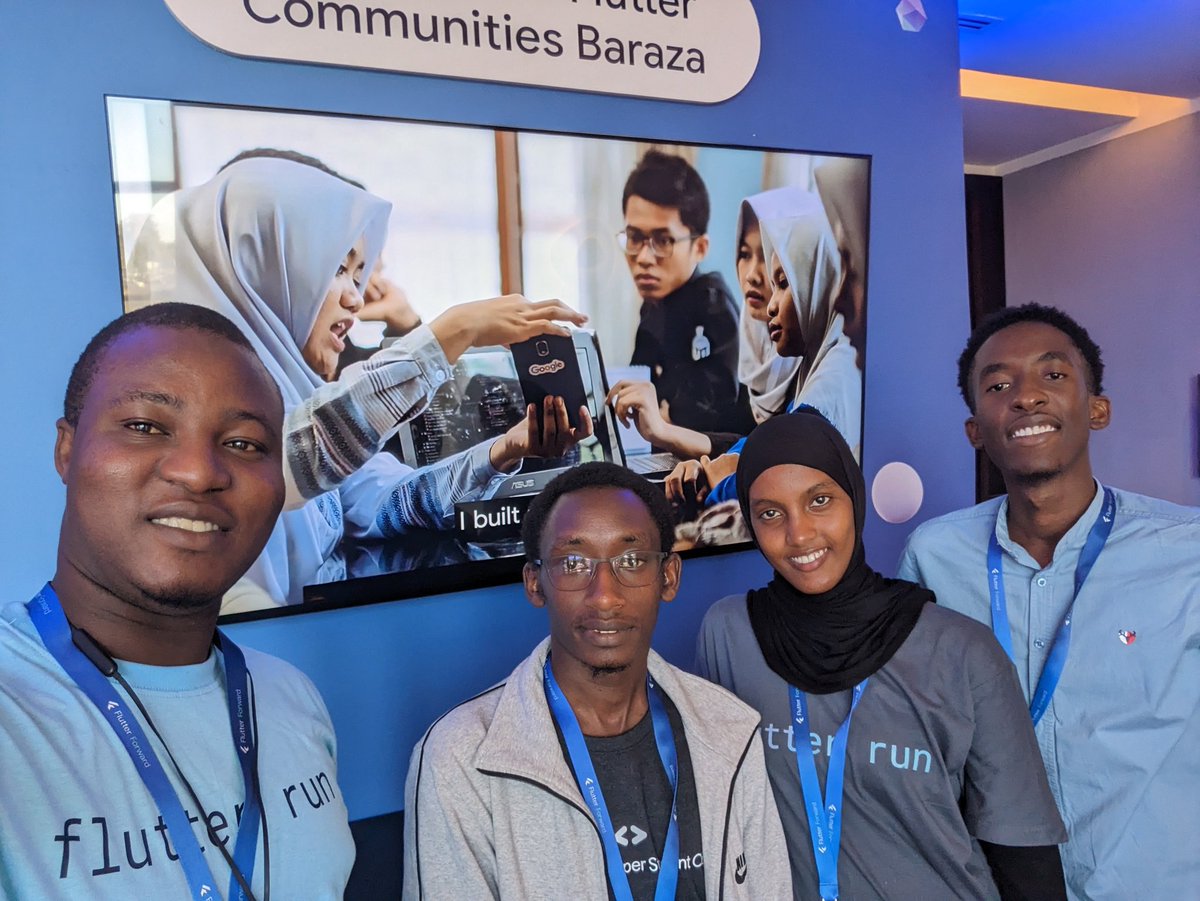 It's great to meet our community members in-person at #FlutterForward here in Nairobi, Kenya.