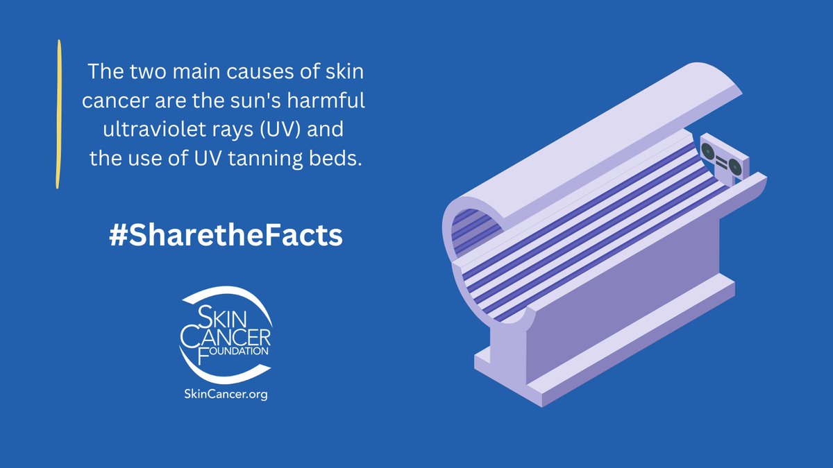 It's a fact: There is no such thing as a safe or healthy tan. Tanning increases your risk of basal cell carcinoma, squamous cell carcinoma and melanoma. Your best defense is to avoid tanning altogether. Read more here: skincancer.org/risk-factors/t…
#uv #sunprotection