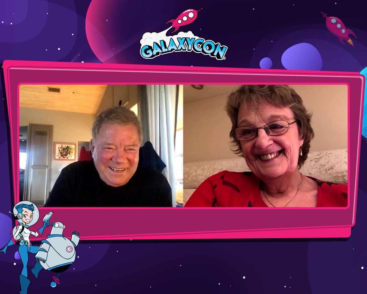 Just had my photo from the video chat at the weekend. Thank you @WilliamShatner and @GalaxyConLive for making this possible.👩🏼‍💻🎙️👨🏽‍💻