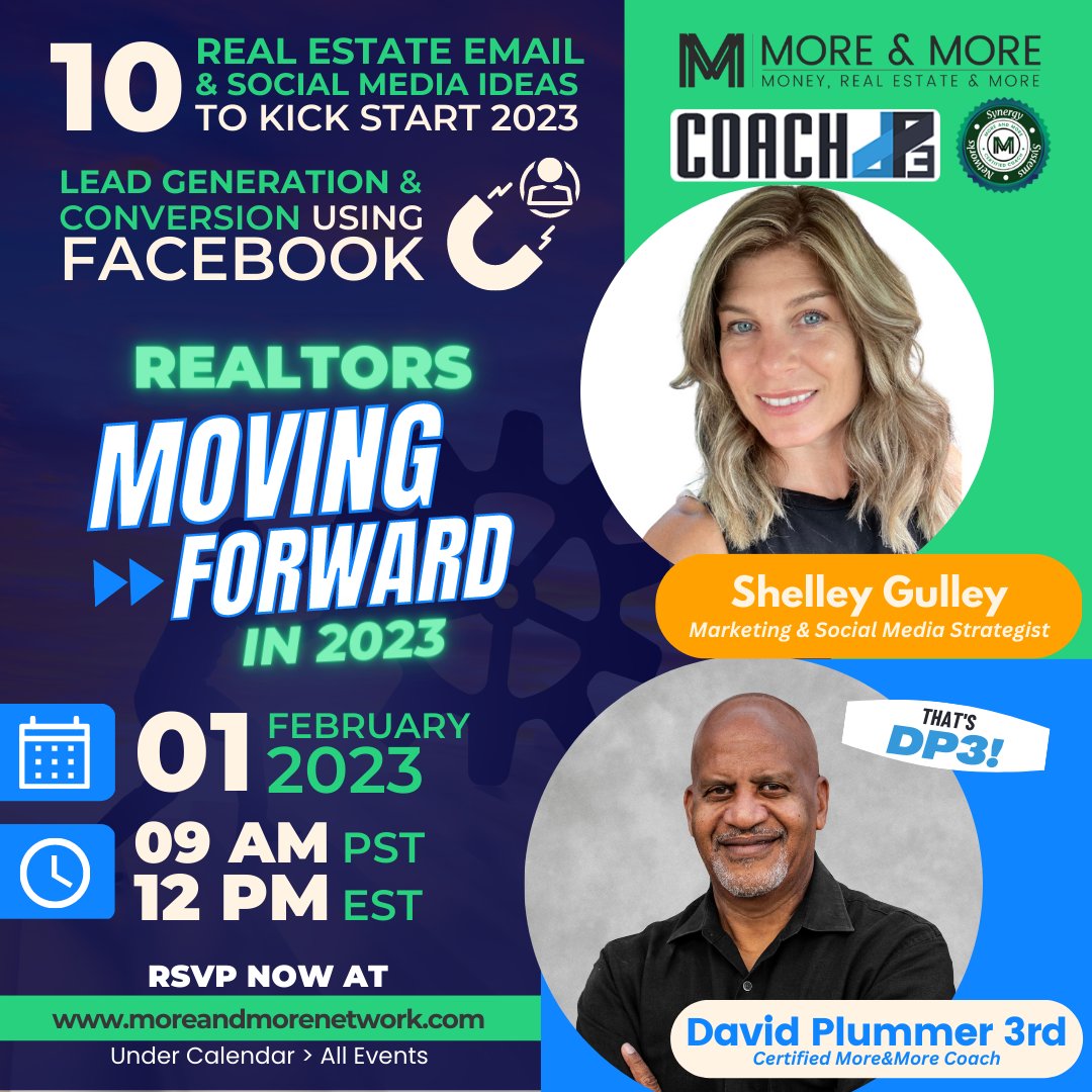 Feb 1st 9am PST/ 12 pm EST join us ! RSVP here - us02web.zoom.us/meeting/regist…

#realestatetips #realtors #realestatemarket #realestatemarketing #realtormarketing