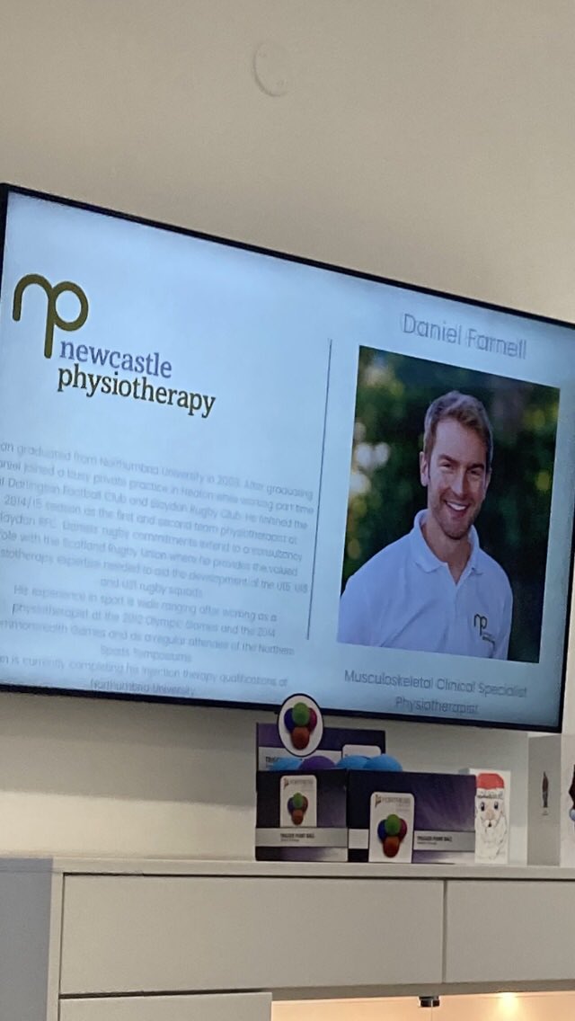 @NewcastlePhysio just had an appointment with Daniel ,he is outstanding 😊🦋