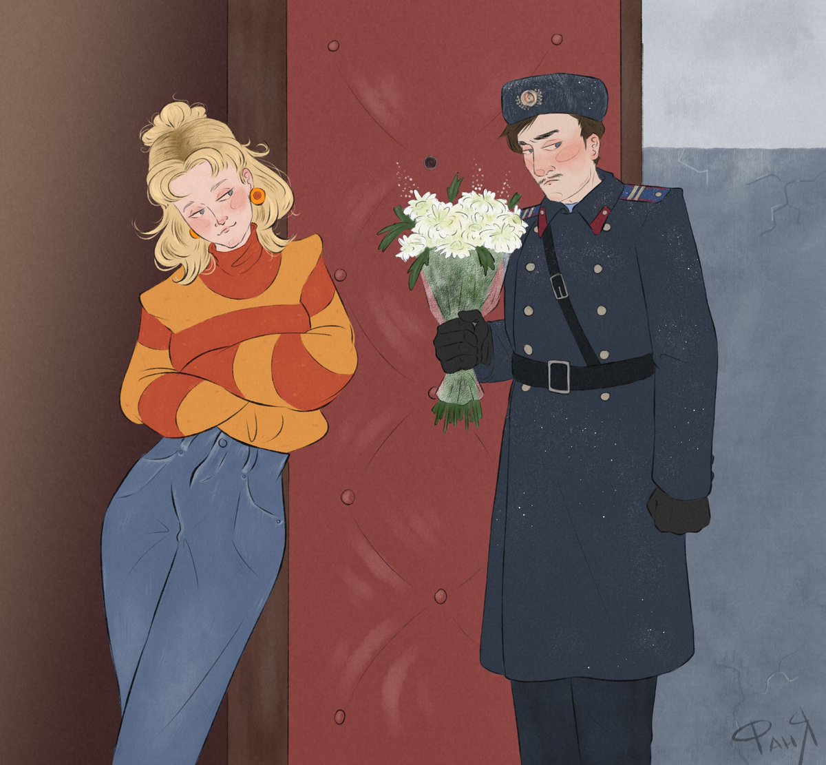 #мгтд #гтд #прокопенко

За обшарпанной старой дверью музыка и звонкий девичий смех, а здесь только ворчащая за спиной бабка и промозглый, задувающий в щели витражного окна парадной, ветер.