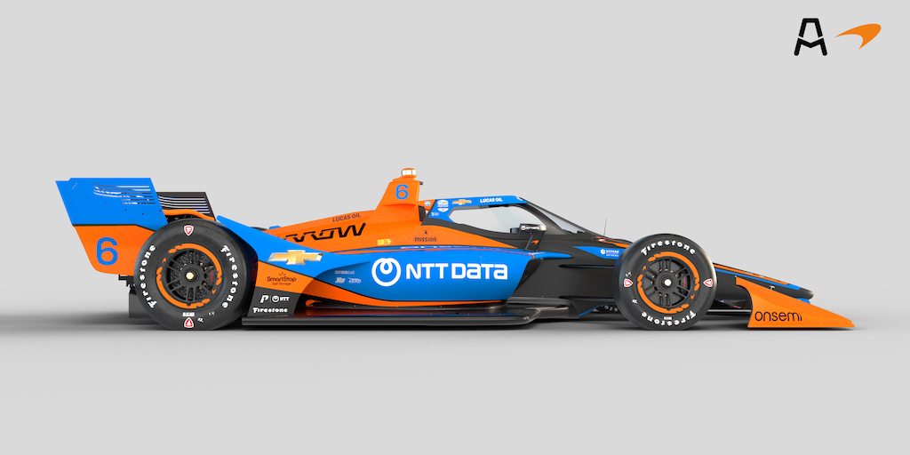 indycaraldiaweb's tweet photo. Más imágenes de la decoración del auto de @FRosenqvist para la temporada 2023 de #IndyCar 

📸 @ArrowMcLaren https://t.co/5WDCE9yh3y