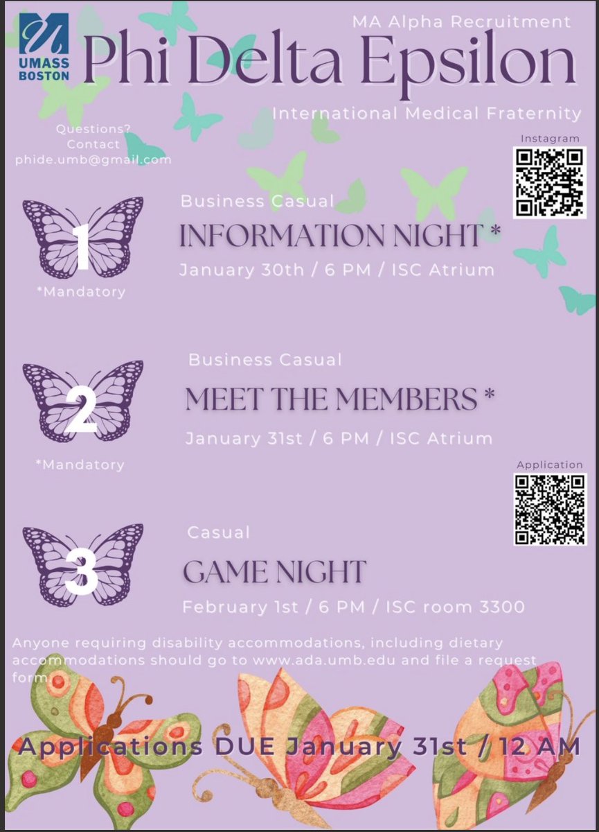 SSC_CSM's tweet image. Interested in pre med? Check out Phi Delta Epsilon&apos;s upcoming recruitment events!