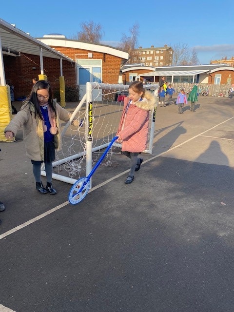 groveparksch's tweet photo. #outdoorlearning Year 4 went outside to measure the perimeter of our pitches using the trundle wheels! Our estimations were very close! #year4maths #learningoutside https://t.co/Ug4bqcY7rB