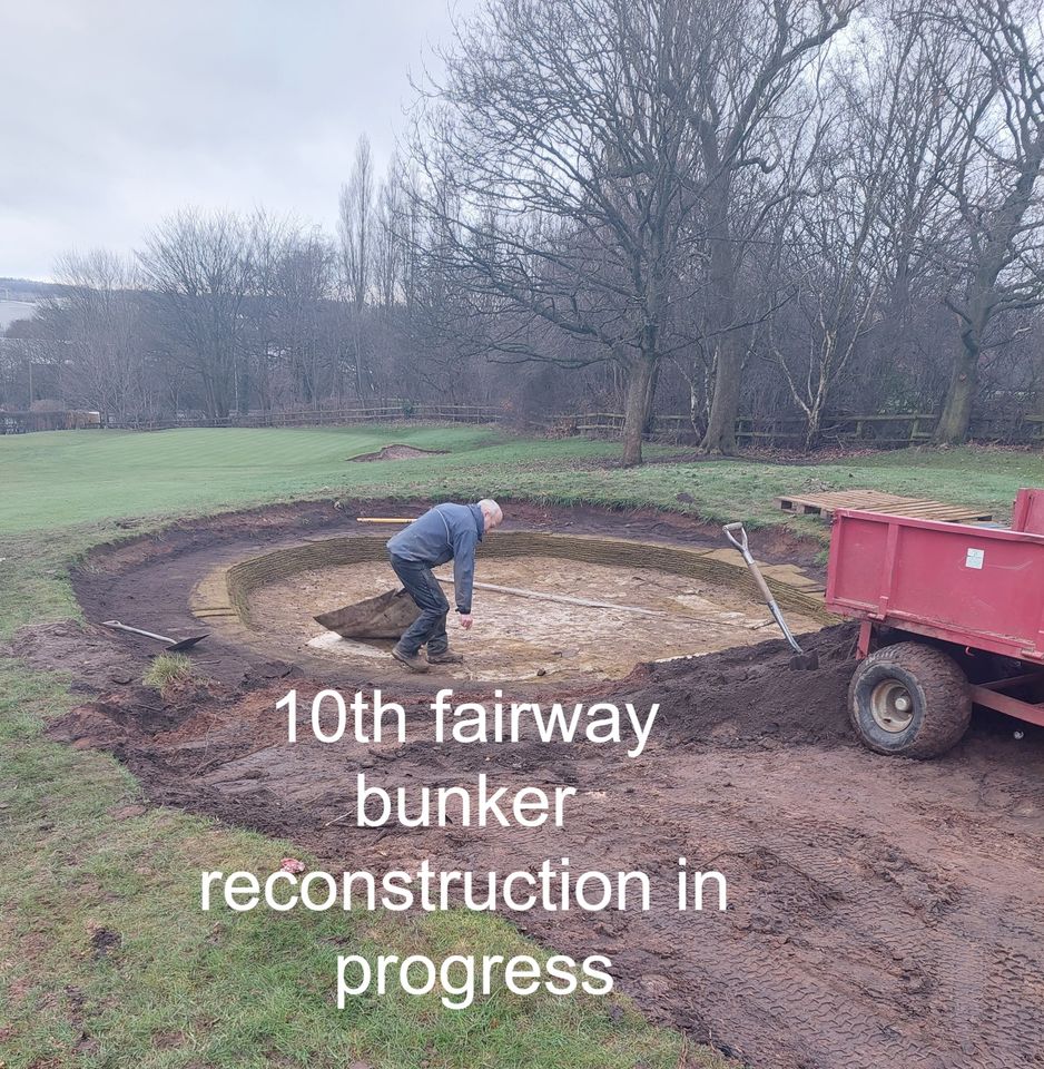 And another bunker ⛳️#bunkerwork #staffsgolf #greenkeeping