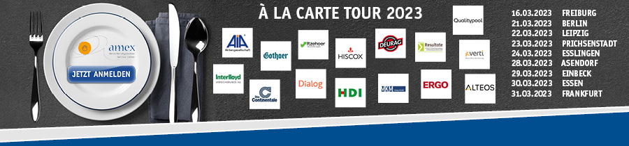 qualitypool's tweet photo. Update AMEX à la carte-Tour 2023:

Weitere Produktpartner haben sich entschieden, an der Tour teilzunehmen. 

Welche das sind &amp; einige spannende Infos zu den jeweiligen Gesellschaften findest Du unter 

https://t.co/dIOTgP6KZA

#alacartetour #versicherung #amexpool #qualitypool https://t.co/6w37zPxZZG