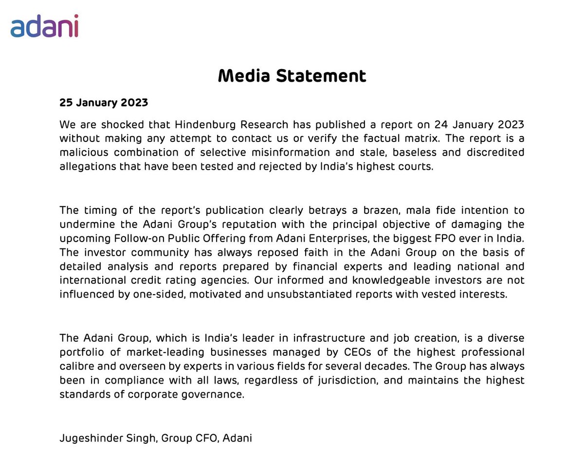 #AdaniGroup
#PressRelease 
#MediaStatement