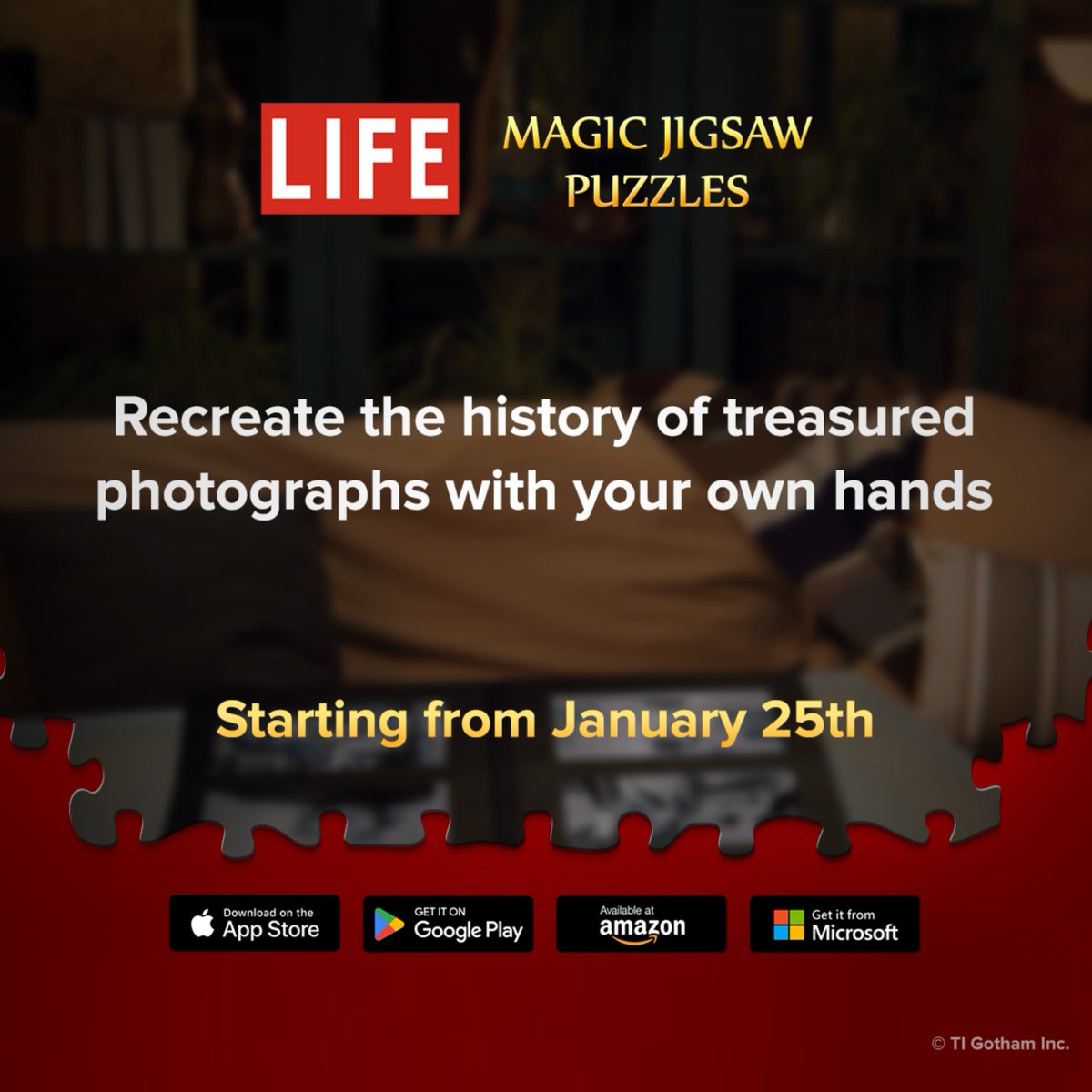 Magic Jigsaw Puzzles and <a href="/LIFE/">LIFE</a> offer a unique opportunity to revive the most spectacular moments in history piece by piece and evoke the bygone days in the photos of famous people and works of art.

Read more and download Magic Jigsaw Puzzles: ximadpzl.onelink.me/BkON/life