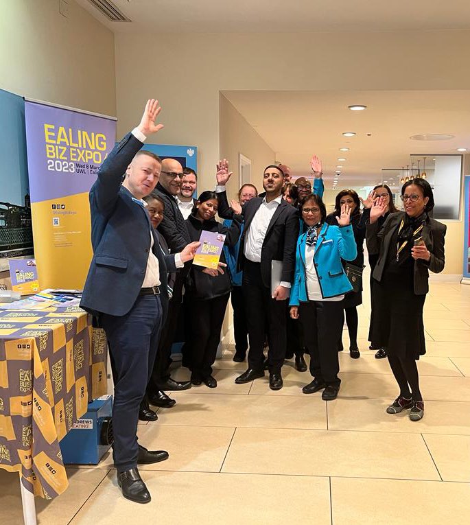 Thanks to our #Expo2023 exhibitors @BarclaysUK for the opportunity to host an @EalingBizExpo pop-up in their #EalingBroadway branch today - increasing our visibility is key to boosting public engagement with the Expo. Hope to see some of these new faces at the Expo on 8 March!