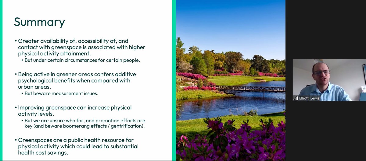 fuse_online's tweet photo. Greater availability, accessibility &amp; contact with greenspace is linked with higher physical activity in certain circumstances.

Being active in greener areas can have psychological benefits compared to urban areas.

Improving greenspace can increase physical activity. 

#FusePAW https://t.co/cR0JzU7xf1