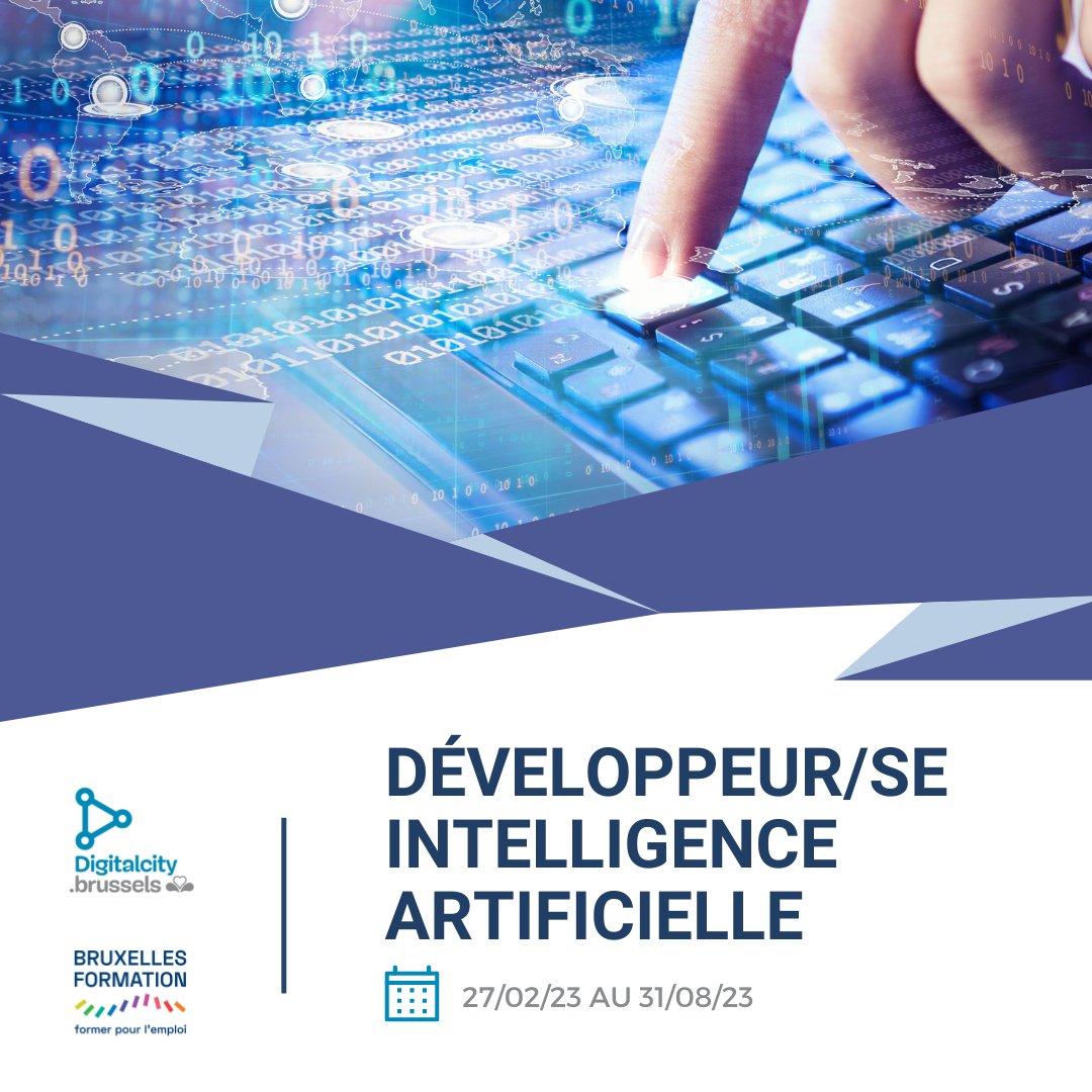 Formez-vous à des #métiers émergents ! 🎯
Inscrivez-vous à notre prochaine session et formez vous au métier de #développeur en #intelligenceartificielle - IA - pour répondre aux besoins croissants des #entreprises.
lnkd.in/g7EkPAM