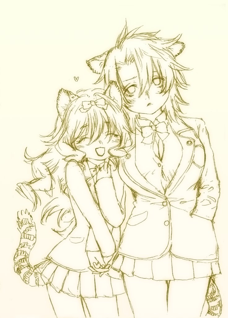 「寒くてもいっしょだとぬくぬく～ 」|紅丸🎨くりむぞん＠『落ちこぼれ退魔師は異世界帰りで最強となる』コミックス第1巻発売中です！のイラスト