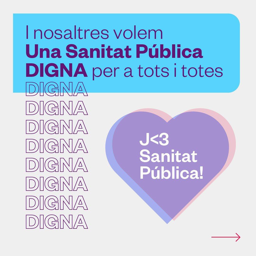 Volem una sanitat pública digna per a tothom. Una sanitat pública de qualitat amb les millors condicions tant per a professionals com per a la ciutadania. 🔝

Per això donem el màxim suport a la #VagaSanitat. Perquè cal defensar els nostres serveis públics.
