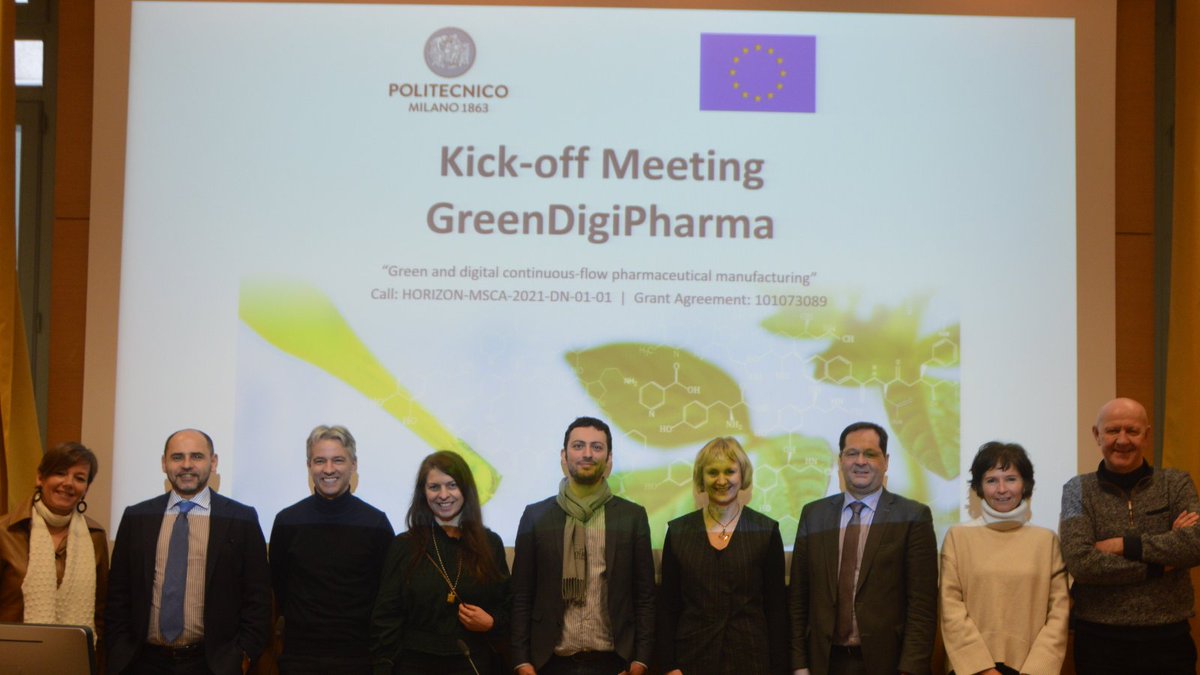 #GreenDigiPharma kicked off very well in Milano. Up to real greener pharmaceutical processes, including #flowchemistry @tnoel82 @VileGroup @AM_Balu @PlazlPolona @VITObelgium