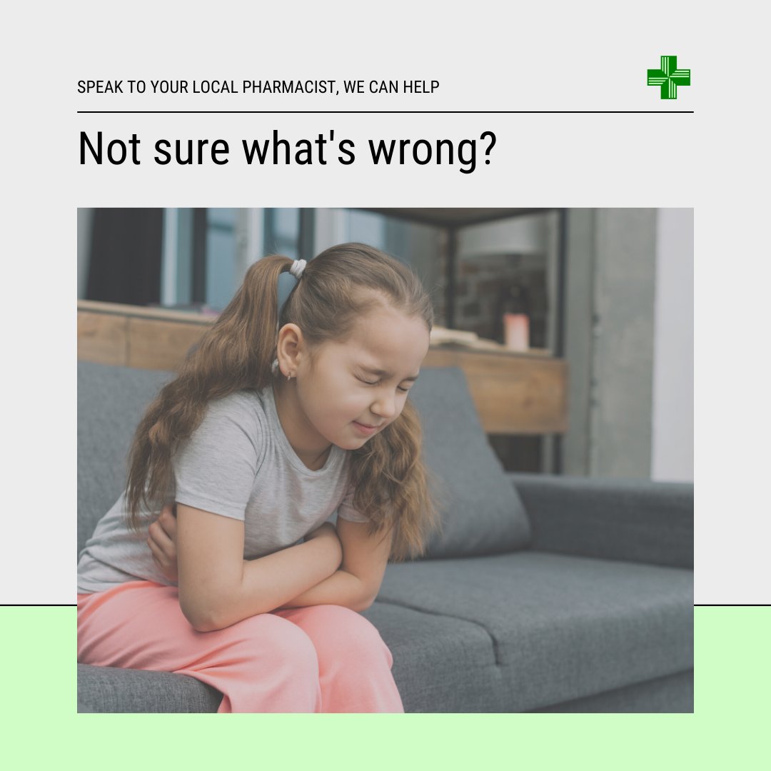 Struggling with a tummy ache that just won't shift. Don't wait for a GP appointment, pop into your local community pharmacy.