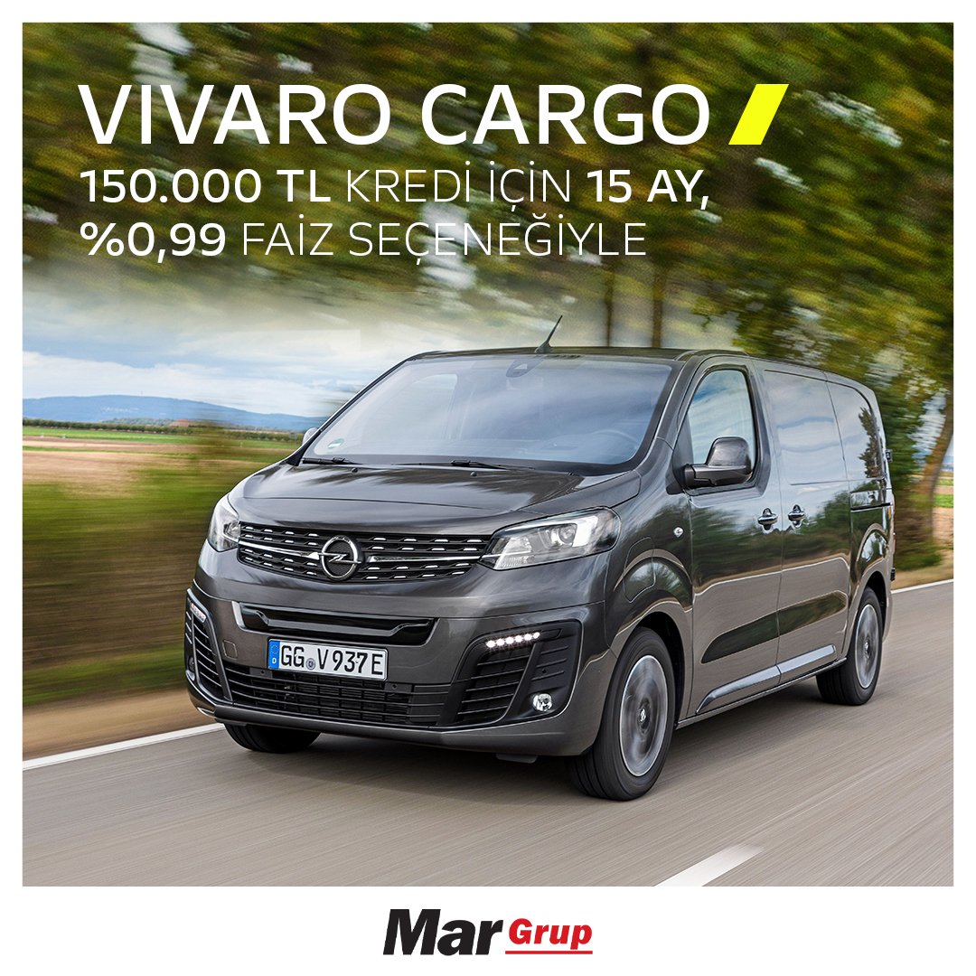 Opel Vivaro Cargo otomobil benzeri üstün sürüş özellikleri ve ticari araç sınıfında nadir görülen en güncel teknolojilerle yollara çıkıyor. #OpelMar #VivaroCargo . #MarGrup #Mar #OpelVivaroCargo #Opel