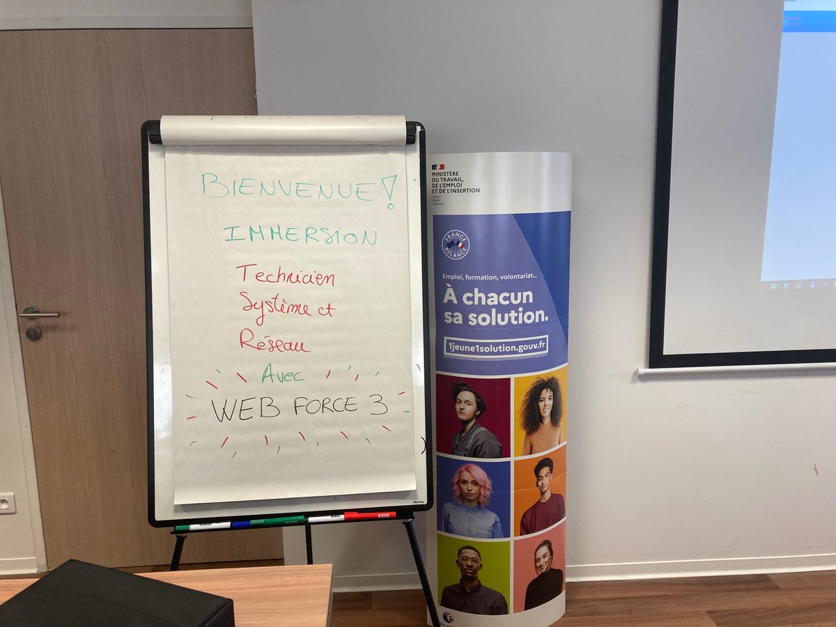 WebForce3's tweet photo. [Semaine des métiers du numérique] 
La #TeamWebForce3 Toulouse organise aujourd'hui un atelier de découverte #Cybersécurité avec @Poleemploi_oc !

🤝Animé par notre formateur Rémi et 
👩‍🎓Stéphanie, fraîchement diplômée Technicienne Systèmes &amp; Réseaux WebForce3 🥳

#TousMobilisés https://t.co/yltARQWdZh