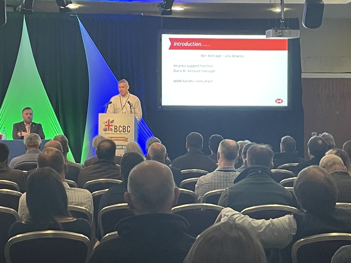 LelyAtlantic's tweet image. &quot;10% of the UK dairy herd is now milked with robots. We  know - with our order book this year and growth model - that the robotic market will have doubled in five years,&quot; our @NottageBen tells #BCBC2023 

#teamdairy #milkingrobot #wearelely