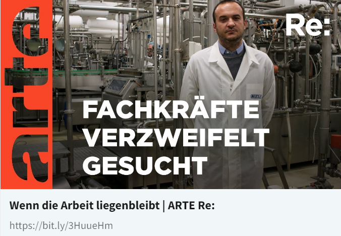 Der KOFA📽️Tipp👍: Interessante <a href="/ARTEde/">ARTE</a> Reportage über kreative #Recruiting-Maßnahmen in Zeiten des Fachkräftemangels.👉 bit.ly/3HuueHm