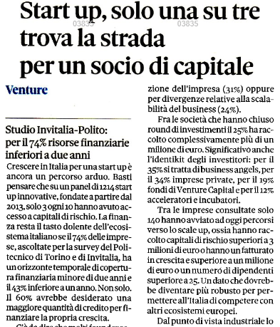 infocamere's tweet photo. 🪴 Crescere è ancora un percorso arduo 

🗞️ "#Startup solo una su tre trova la strada per un socio di capitale" via @sole24ore 

#innovazione #VentureCapital @Invitalia @PoliTOnews @TamburiTIP @00Zucchi @PLANETHOTEL_NET @DeviLsLawyer_ @MarcoCantamessa @carloalberto https://t.co/xg40xSnGrR