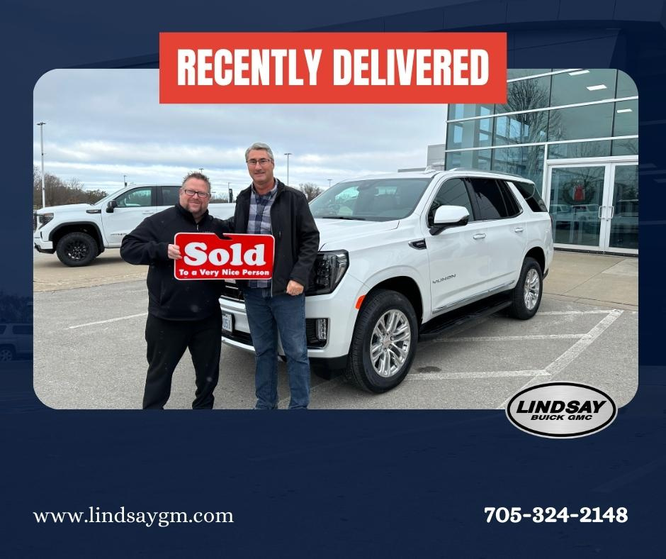Another great delivery at Lindsay Buick GMC.