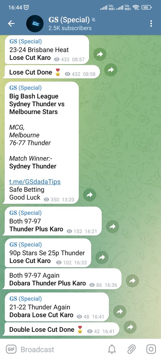 gsdadatips's tweet photo. Re-Entries
#STvMS #STvsMS #MSvST #MSvsST #SydneyThunder #MelbourneStars
#BigBashLeague #BBL #BBL2022 #BBLt20 #BigBash #BBL12 #BBLTipster #BBLTipper #T20
#IPL #PSL #BPL #LPL #CPL #SA20 #ILT20 #Tipper #Tipster #Betting #CricketTipper #CricketTipster #BettingTips #Jackpot #Predict https://t.co/lAwjdEJgZO