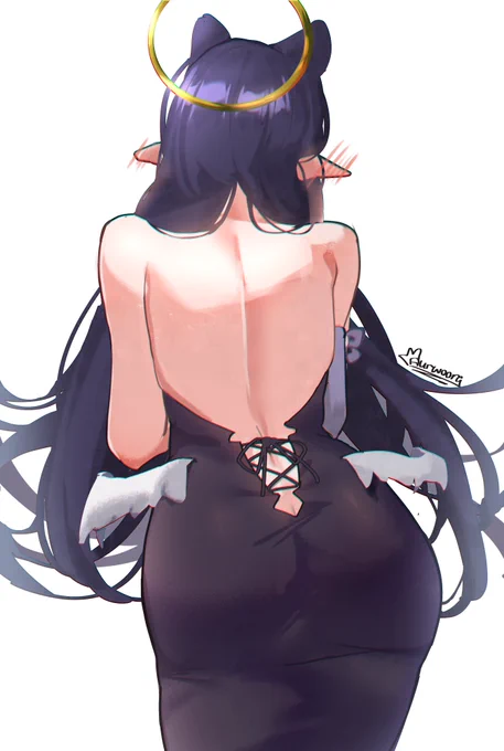 i created a chain reaction of fanarts going crazy over ina's back-  