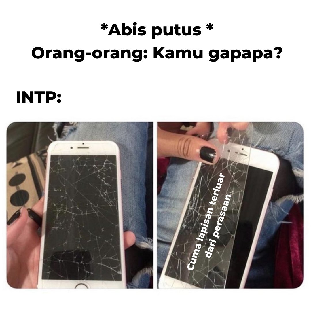 Boo_Indonesia's tweet photo. Terlindungi ya

#INTP #INTPmeme #memeINTP #16personalities https://t.co/e7GSNwm3kC