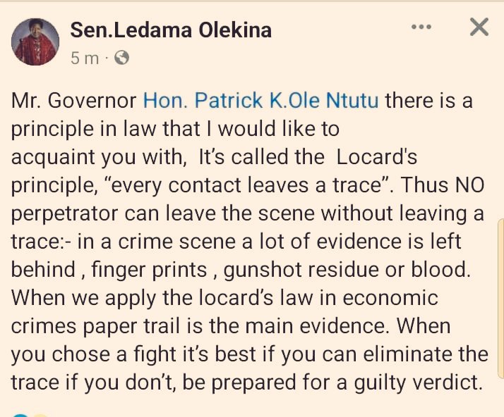 ItsMutai's tweet photo. Pure hubris &amp; empty threats from Senator @ledamalekina to a sitting Governor who has not even started spending any funds from the Exchequer. A rapid dog too eager to have a governor fail for his own amusement. Pure sickness. Everyone in Narok has refused to listen to this hubris https://t.co/wnwnE92QRE