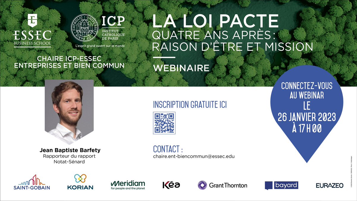 🥣 La mayonnaise doit-elle avoir une raison d'être? Où en est-on sur les entreprises à mission ?

Je répondrai à ces questions (essentielles !) sur Zoom demain à 17h à l'invitation de l’@UnivCathoParis et de l’<a href="/essec/">ESSEC Business School</a> qui ont formé une chaire "Entreprises et Bien Commun"