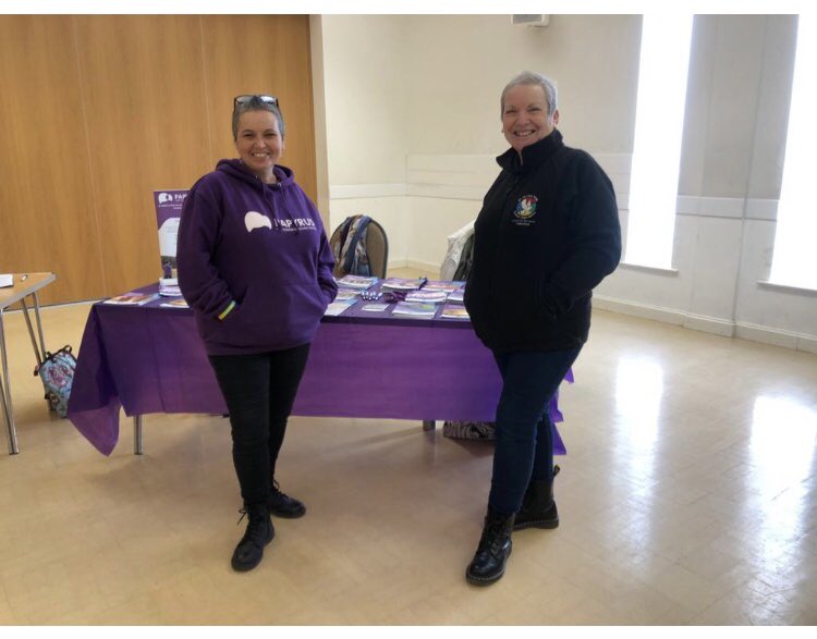 paulavaughanpop's tweet photo. Thank you @dewisant4  for supporting @PAPYRUS_Charity on Monday 💜

We look forward to coming back fir future #community events. https://t.co/bymRwkgG7G