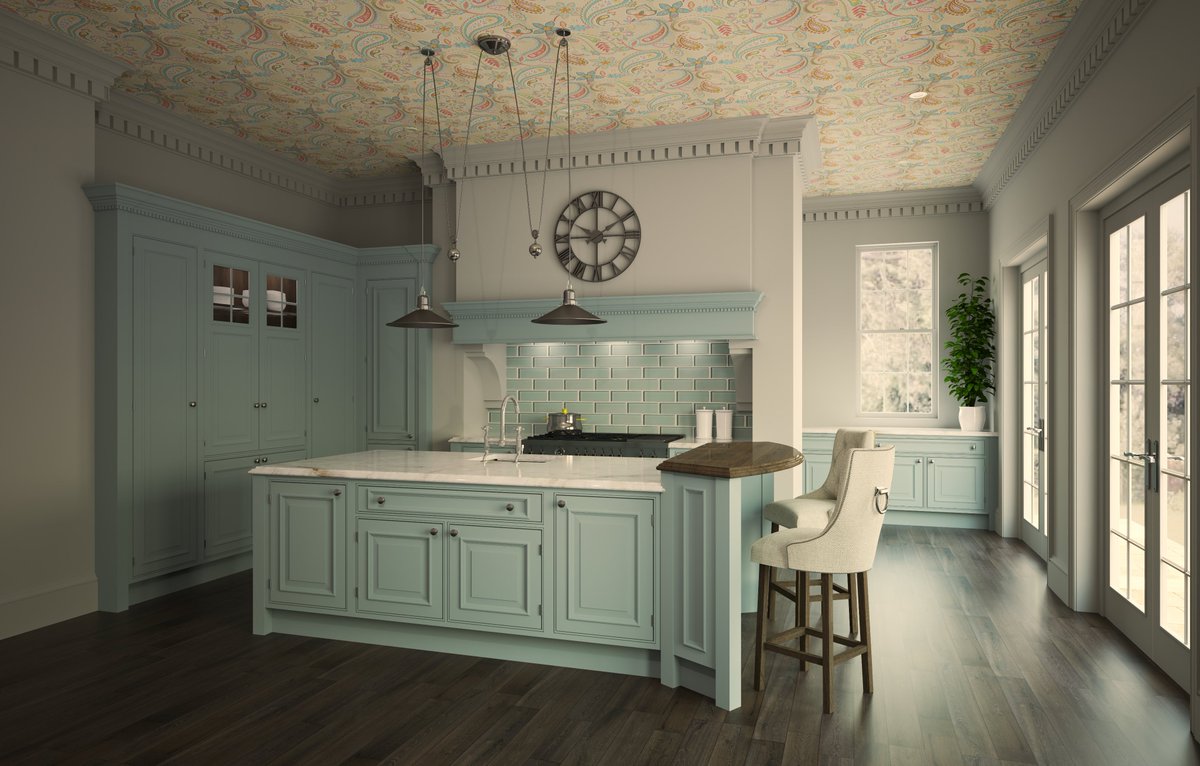 Using Duck Egg Blue by @Benjamin_Moore in autokitchen brings your designs to life.

#kitchendesign #kitchendesigns #kitchendesigner
#kitchendesigners #kitchendesigntips
#kitchendesignideas #customkitchen #interiordesigner #3D #rendering