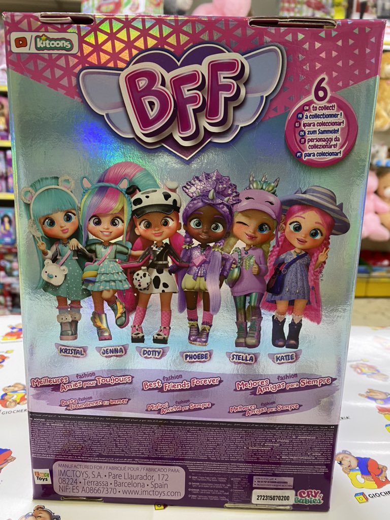 GiocheriaCefalu's tweet photo. BFF - BEST FRIENDS FOREVER.Le Cry Babies sono cresciute e diventate delle teenager!@giocheriacefalu #bff #cefalu #giocheria #toys https://t.co/gHSUBJonHU