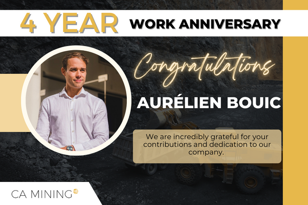 CAGlobal_Jobs's tweet photo. 📢 Attention all! Today marks Aurélien’s fourth year at CA Mining! Félicitations pour tes 4 années avec CA Mining!
Thank you for being an invaluable part of the team.
#CAMining #WorkAnniversary #EmployeeRecognition #CorporateLife https://t.co/72IenbLKpl