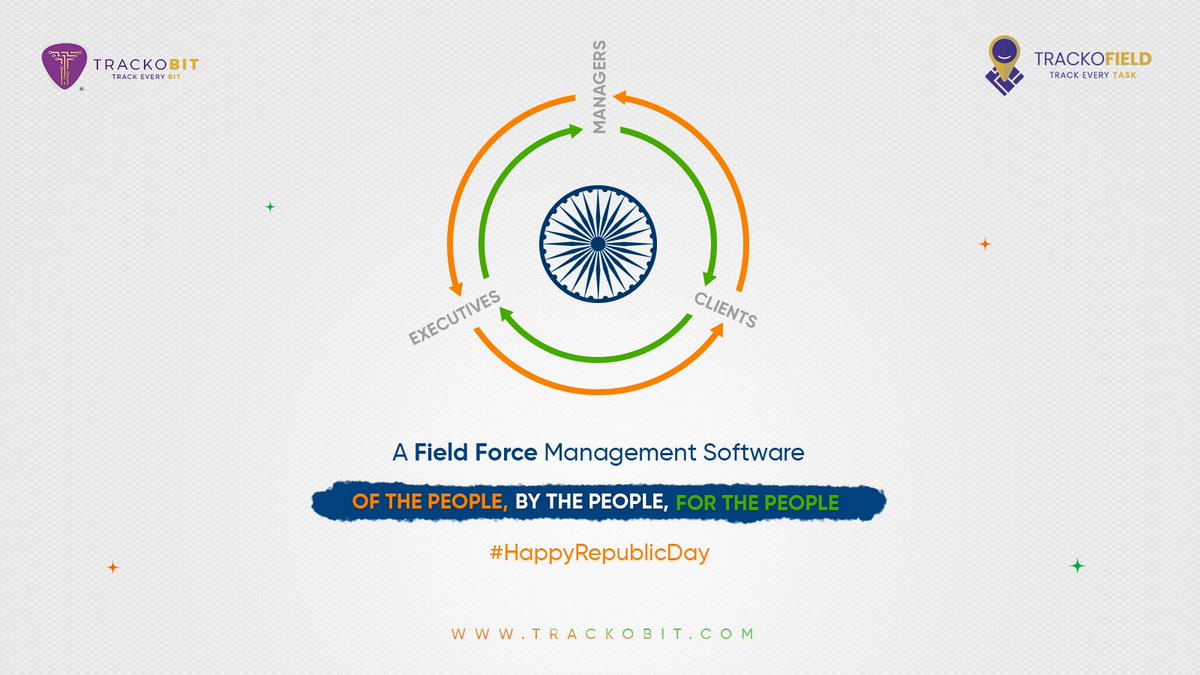 trackobit's tweet photo. People-centric approach has always been #TrackoField ’s priority. Our software promotes data transparency and seamless connectivity. Of the people in your team, by the people in our team, for the people in your clientele.
#HappyRepublicDay #JaiHind #RepublicDay2023 #TrackoBit https://t.co/AR4O96t2mY