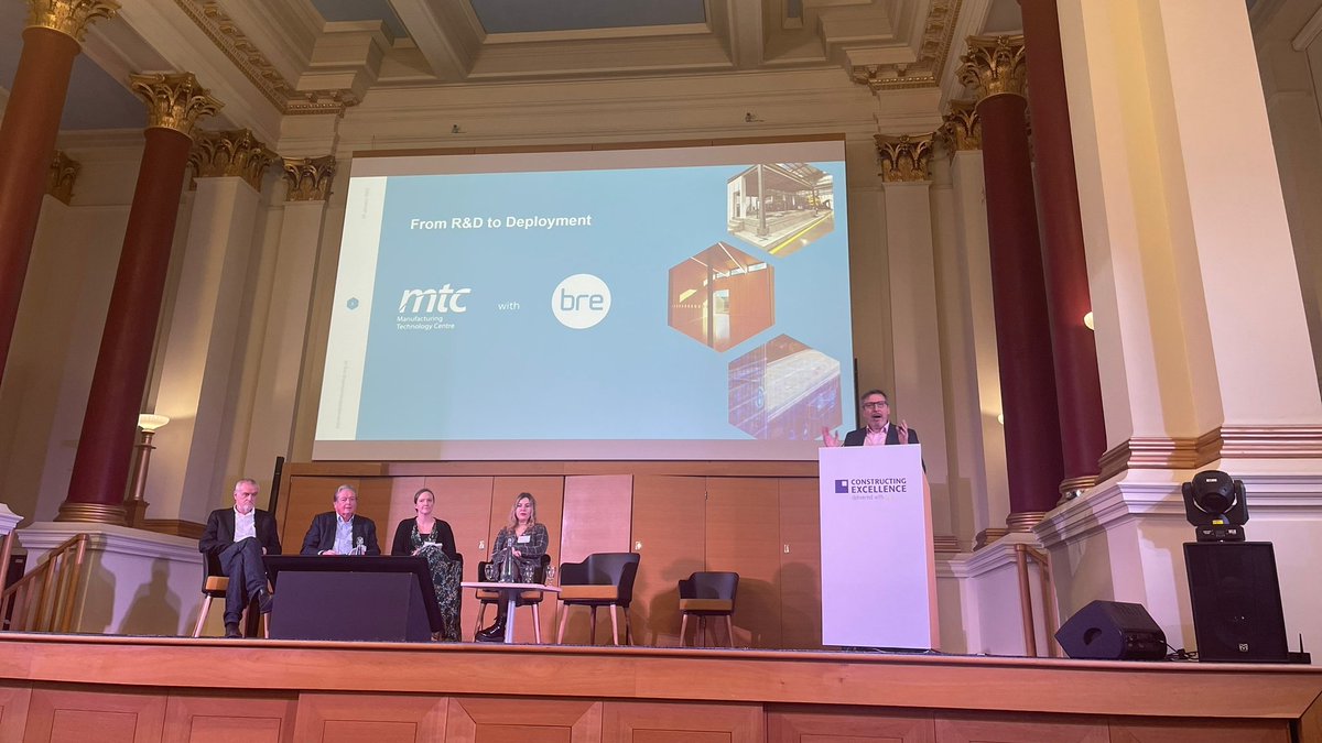 CIH_HUB's tweet photo. Great to be at the #ceconference2023 with @constructingexc. @keithdwaller is on the 'Scaling Up Innovation and Technology' panel discussing what approaches are being used & what we can improve and develop. Find out about our #PlatformConstruction approach-https://t.co/NJaprwfz2x https://t.co/hBeAoQDpBk