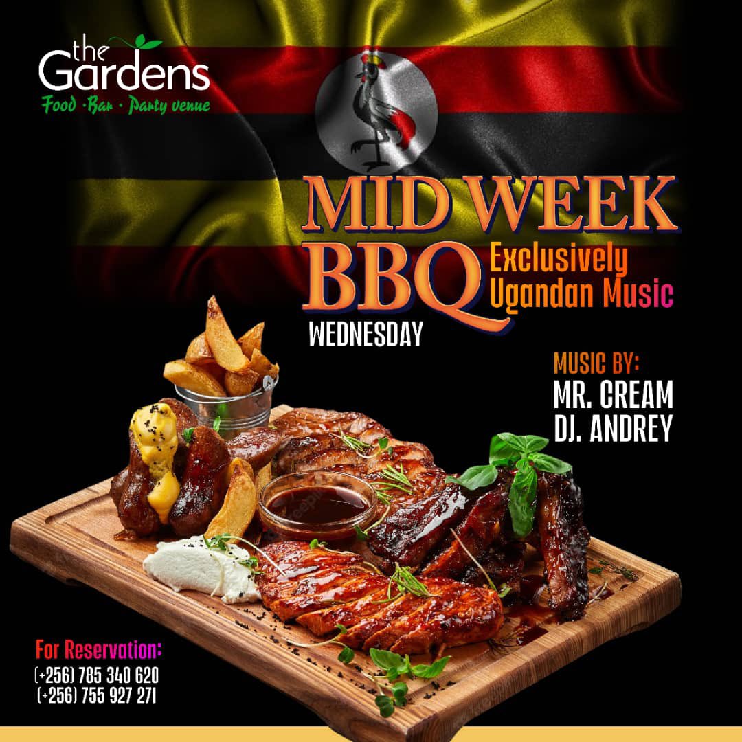 Metusera's tweet photo. #MidWeekBBQ today @GardensNajjera. Let us celebrate the eve of Liberation Day with good music and better food. @Rhonahn @MyFoodNetwork We will be here all night long @NRMOnline https://t.co/9rgbjQMBW4