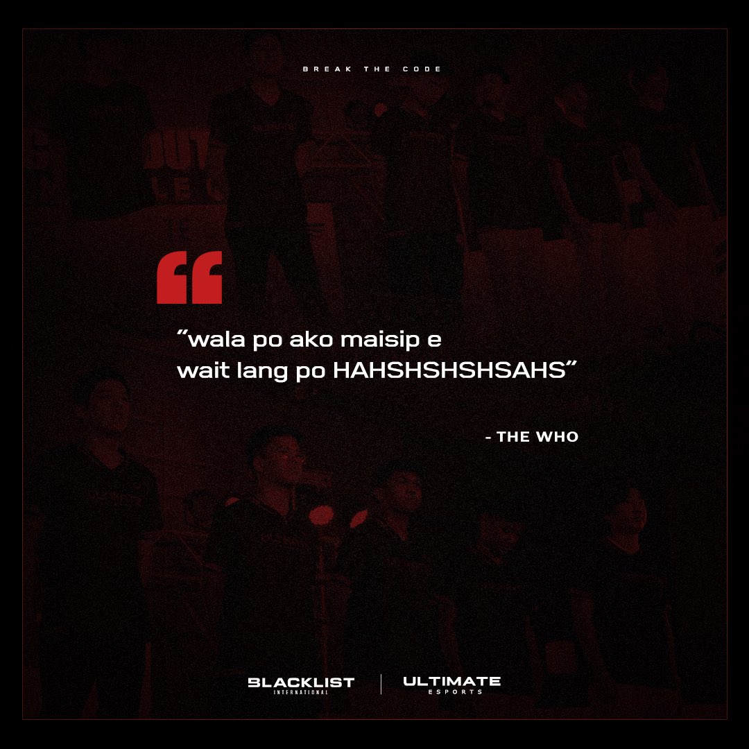 HibikiEsports's tweet image. la lang para di amagin page namin

p.s. chismis lang po kau diyan nood lang po kami 

@BLACKLISTINTL | #BreaktheCode #BeUltimate #ultimatedomination